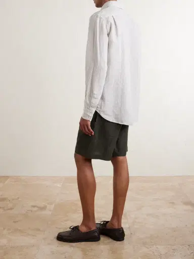 Hartford Paul Striped Linen Shirt - Men | Thumbnail 4