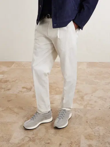 John Lobb Laced Stream Suede Sneakers - Men | Thumbnail 2