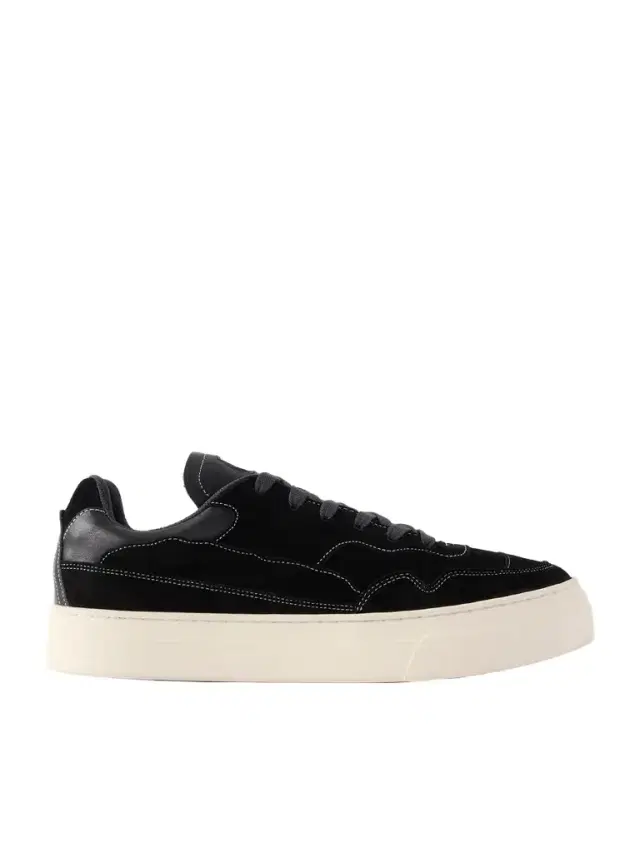 Matta Leather-Trimmed Suede Sneakers - Men