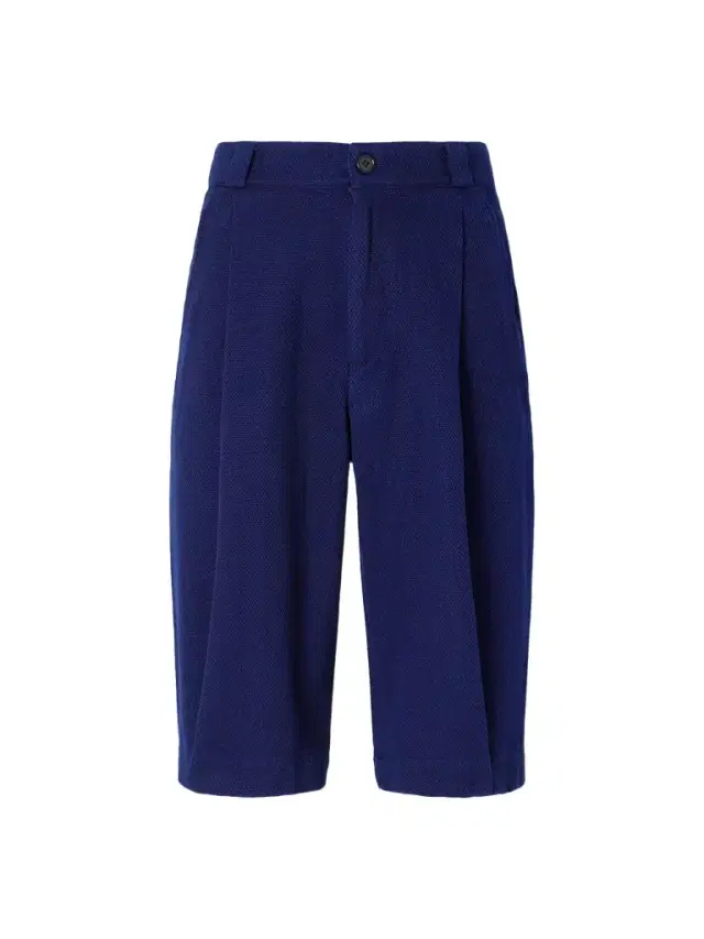 Blue Blue Japan Wide-Leg Pleated Sashiko Cotton Shorts - Men