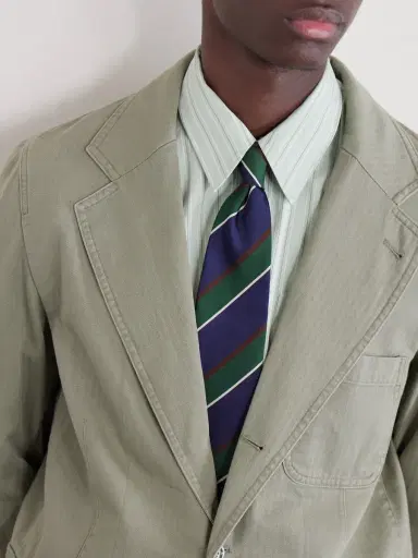 Drake's Games Herringbone Cotton Suit Jacket - Men | Thumbnail 5