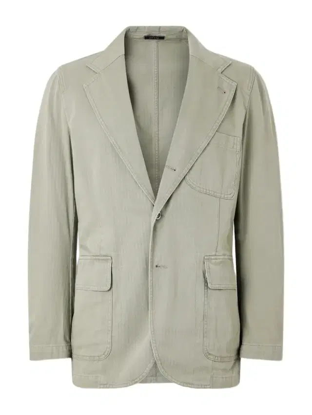 Games Herringbone Cotton Suit Jacket - Men