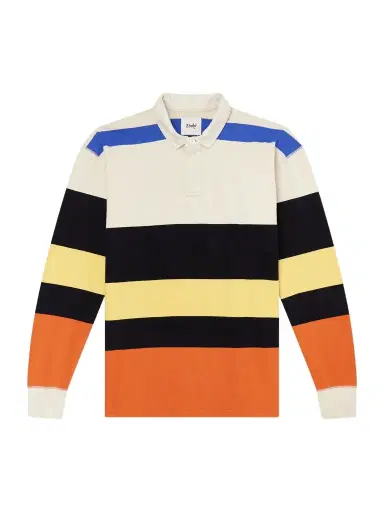 Drake's Striped Cotton-Jersey Rugby Shirt - Men | Thumbnail 1