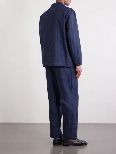 Blue Blue Japan Double-Breasted Cotton-Blend Jacquard Suit Jacket - Men | Thumbnail 4