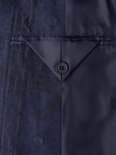 Blue Blue Japan Double-Breasted Cotton-Blend Jacquard Suit Jacket - Men | Thumbnail 6
