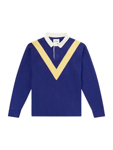 Drake's Chevron Flame Cotton-Jersey Rugby Shirt - Men | Thumbnail 1