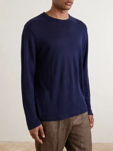 Hartford Linen-Jersey T-Shirt - Men | Thumbnail 3 Hartford Linen-Jersey T-Shirt - Men | Thumbnail 3