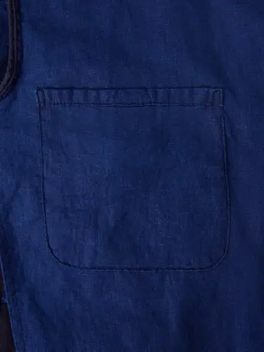 Blue Blue Japan Nenrin Indigo-Dyed Patchwork Linen Blazer - Men | Thumbnail 6