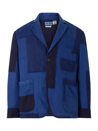 Blue Blue Japan Nenrin Indigo-Dyed Patchwork Linen Blazer - Men | Thumbnail 1
