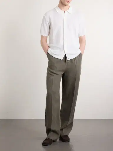 3sixteen Straight-Leg Pleated Linen Trousers - Men | Thumbnail 2 3sixteen Straight-Leg Pleated Linen Trousers - Men | Thumbnail 2