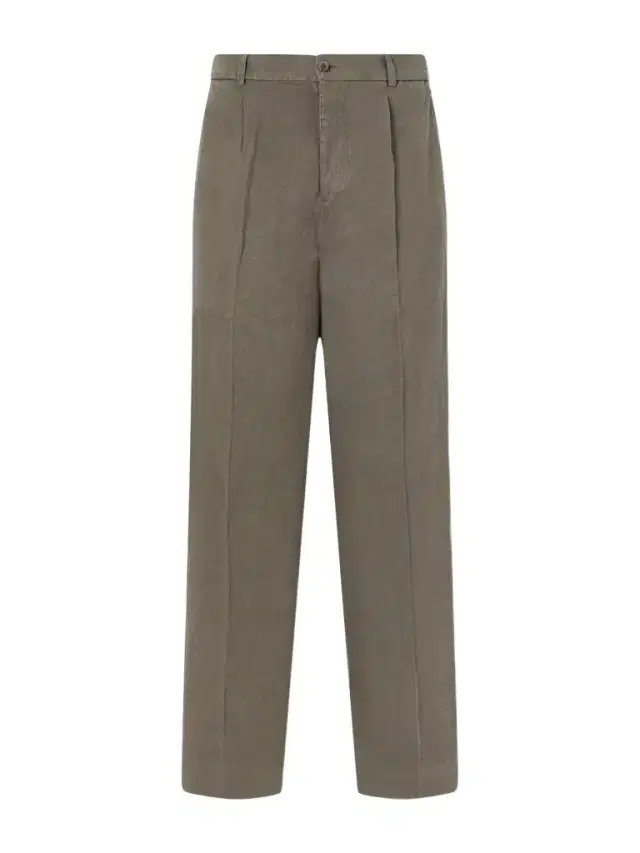 Straight-Leg Pleated Linen Trousers - Men