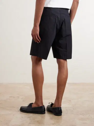 3sixteen Safari Straight-Leg Pleated Cotton-Poplin Shorts - Men | Thumbnail 4