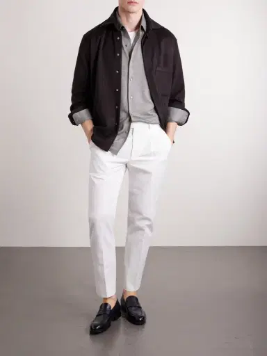 Zegna Silk, Linen and Cotton-Blend Shirt - Men | Thumbnail 2