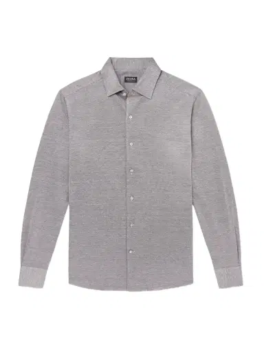 Zegna Silk, Linen and Cotton-Blend Shirt - Men | Thumbnail 1