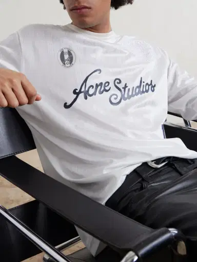 Acne Studios Erwin Logo-Detailed Jersey T-Shirt - Men | Thumbnail 5 Acne Studios Erwin Logo-Detailed Jersey T-Shirt - Men | Thumbnail 5