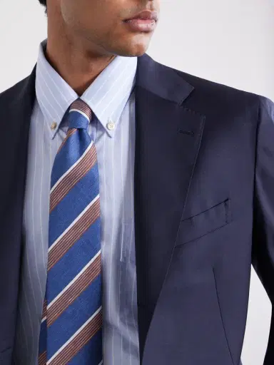 De Petrillo Virgin-Wool Blend Suit Jacket - Men | Thumbnail 5 De Petrillo Virgin-Wool Blend Suit Jacket - Men | Thumbnail 5