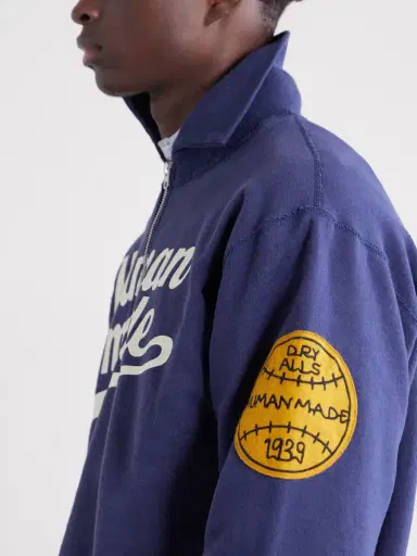 Human Made Logo-Print Cotton-Jersey Zip-Up Sweatshirt - Men | Thumbnail 5 Human Made Logo-Print Cotton-Jersey Zip-Up Sweatshirt - Men | Thumbnail 5