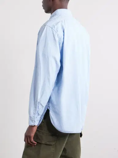 OrSlow Cotton-Chambray Shirt - Men | Thumbnail 4 OrSlow Cotton-Chambray Shirt - Men | Thumbnail 4
