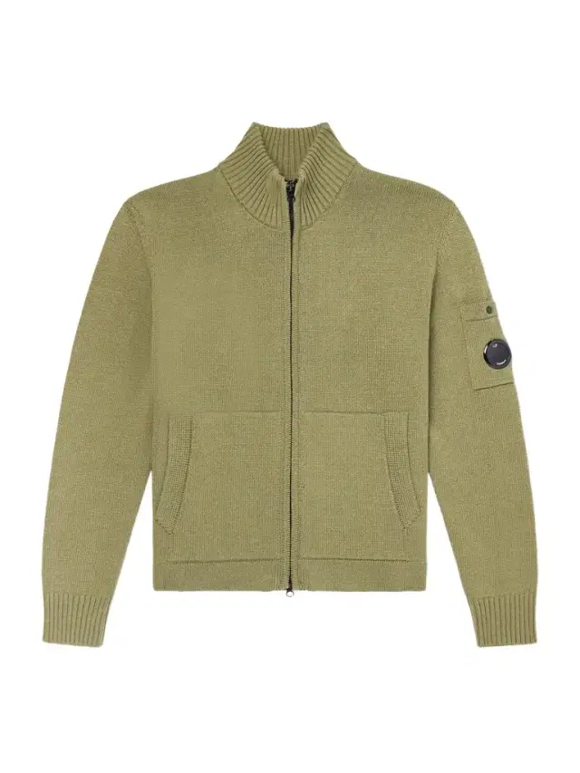 Logo-Appliquéd Knitted Cotton Zip-Up Cardigan - Men