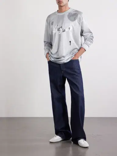 Acne Studios Erwin Logo-Detailed Jersey - Men | Thumbnail 2