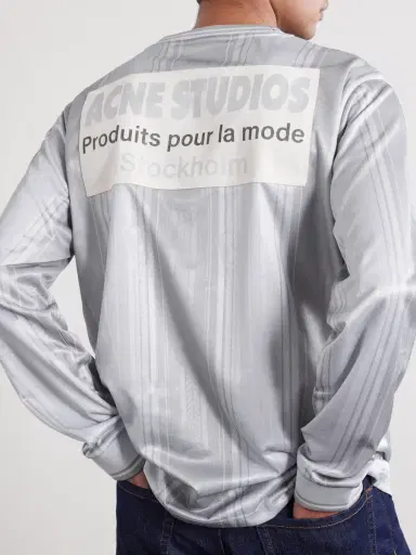 Acne Studios Erwin Logo-Detailed Jersey - Men | Thumbnail 5