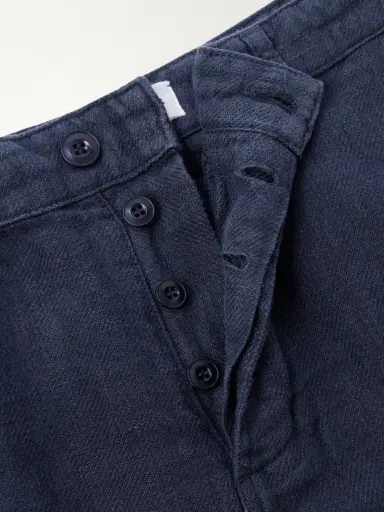 3sixteen Straight-Leg Linen Trousers - Men | Thumbnail 6