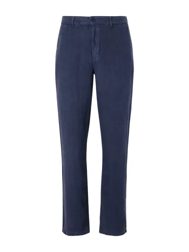 Straight-Leg Linen Trousers - Men