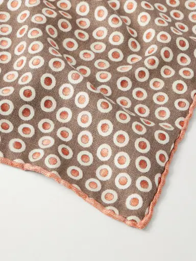 Brunello Cucinelli Polka-Dot Silk Pocket - Men | Thumbnail 4 Brunello Cucinelli Polka-Dot Silk Pocket - Men | Thumbnail 4