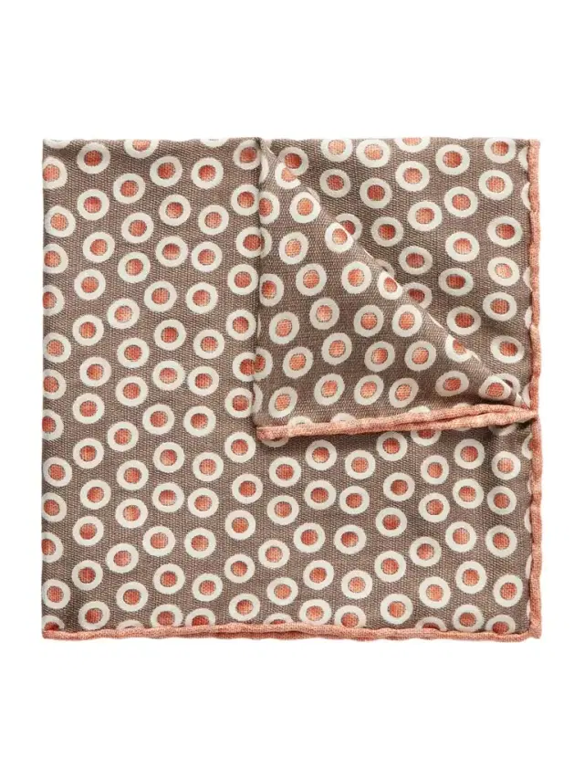 Brunello Cucinelli Polka-Dot Silk Pocket - Men