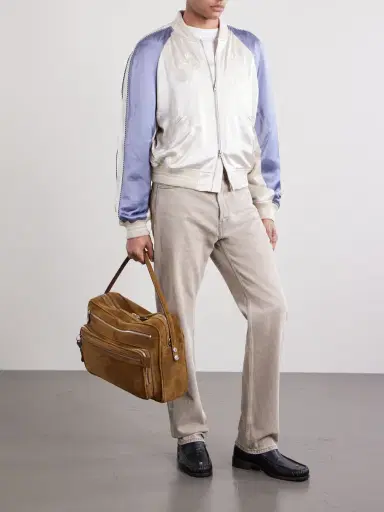 Acne Studios Camero Camera Suede Messenger Bag - Men | Thumbnail 2