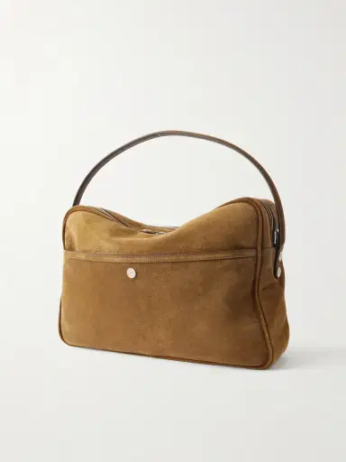 Acne Studios Camero Camera Suede Messenger Bag - Men | Thumbnail 4