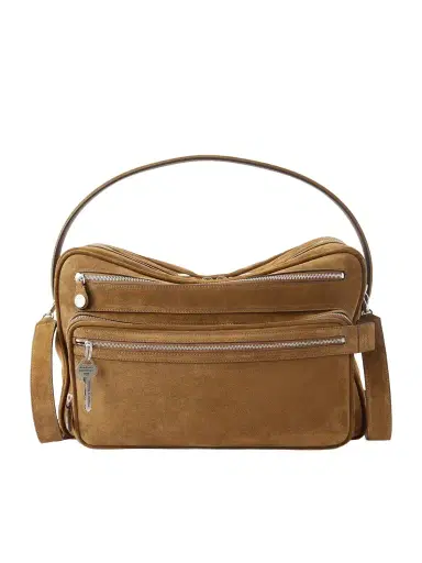 Acne Studios Camero Camera Suede Messenger Bag - Men | Thumbnail 1