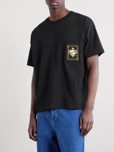 BODE Logo-Appliquéd Cotton-Jersey T-Shirt - Men | Thumbnail 3 BODE Logo-Appliquéd Cotton-Jersey T-Shirt - Men | Thumbnail 3