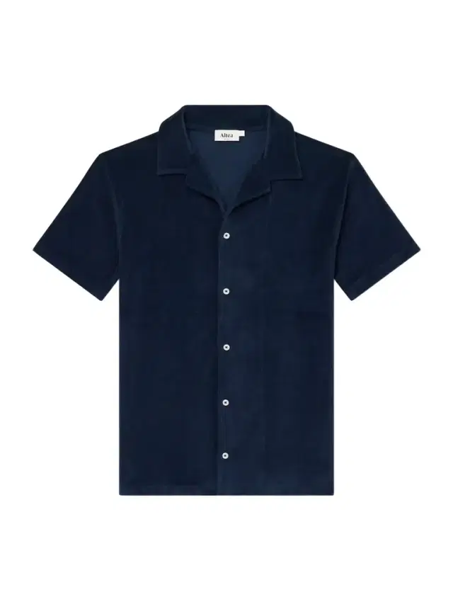 Altea Harvey Camp-Collar Cotton-Terry Shirt - Men