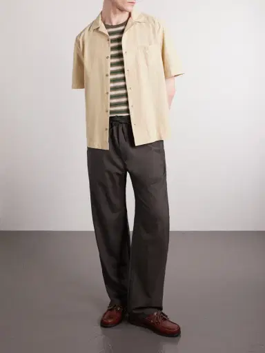 A.P.C. Jude Camp-Collar Organic Cotton and Linen-Blend Shirt - Men | Thumbnail 2
