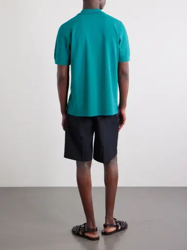 Drake's Garment-Dyed Cotton-Piqué Polo Shirt - Men | Thumbnail 4