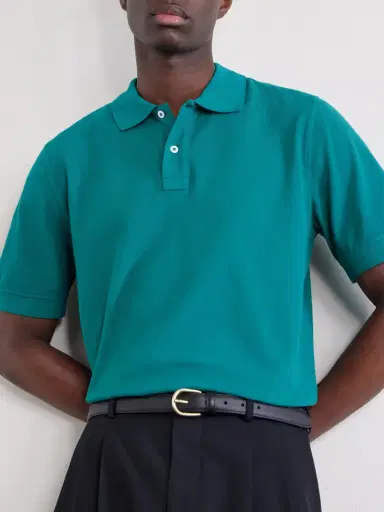 Drake's Garment-Dyed Cotton-Piqué Polo Shirt - Men | Thumbnail 5