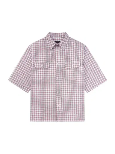 Willy Chavarria SS Corcoran Checked Woven Shirt - Men | Thumbnail 1