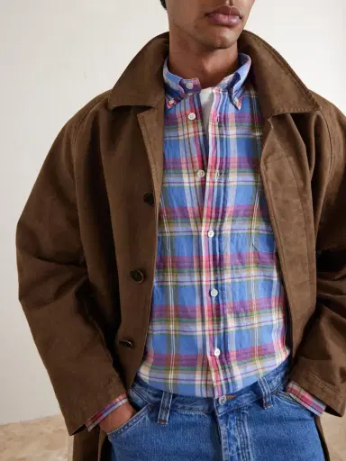 Hartford Button-Down Collar Checked Linen and Cotton-Blend Shirt - Men | Thumbnail 5