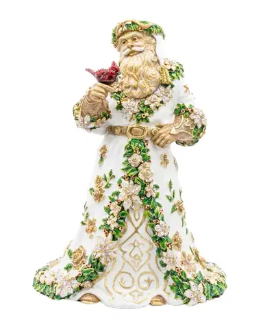 Jay Strongwater Floral Santa Claus Figurine | Thumbnail 1