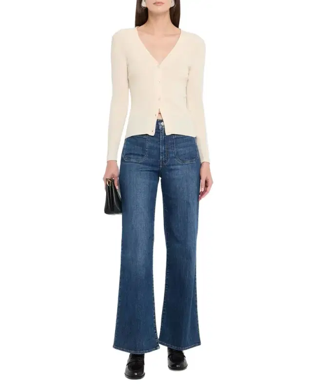 Le Slim Palazzo Modernist Pocket Jeans