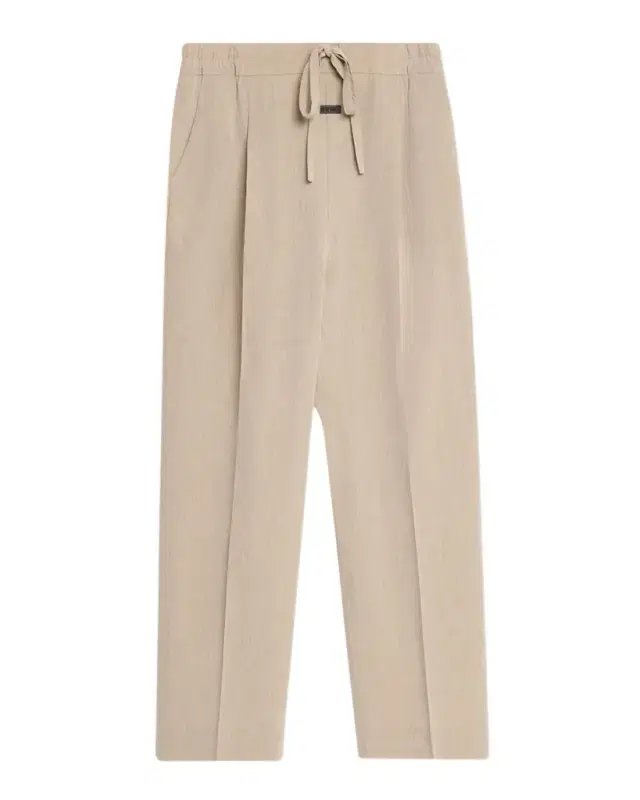 Men 's Virgin Wool & Cotton Pleated Straight-Leg Trousers