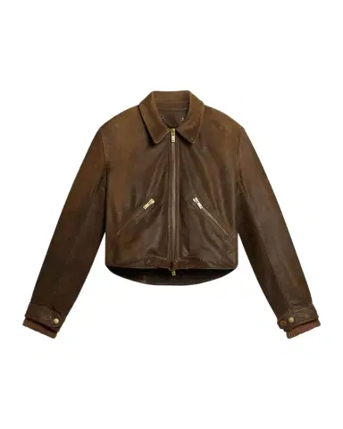 Golden Goose Journey Short Leather Jacket | Thumbnail 1