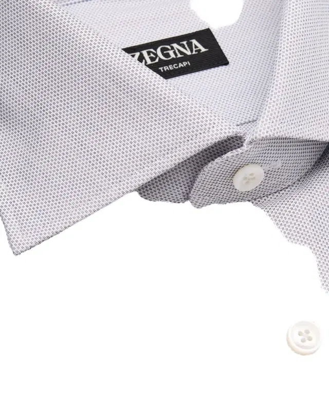Men's Micro-Dot Cotton Dress Shirt