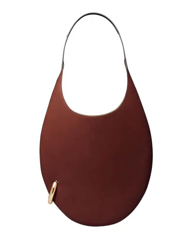 Pierced Leather Shoulder Bag