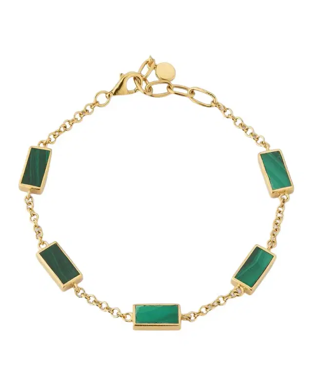 Five Station Dash Rectangle Bracelet