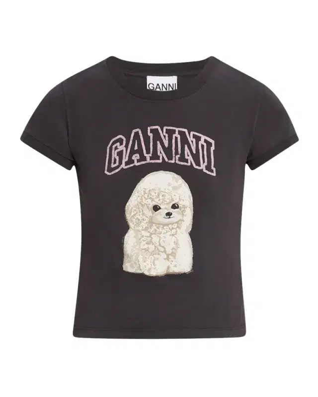 Crewneck Poodle Logo Baby Tee