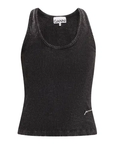 Ganni Heavy Rib Jersey Tank Top | Thumbnail 1