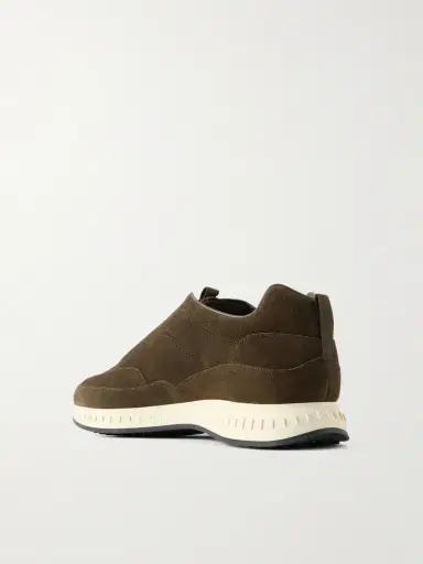 John Lobb Elastic Stream Suede Sneakers - Men | Thumbnail 4