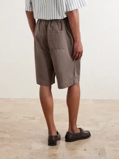 A Kind Of Guise Saleh Straight-Leg Cotton and Linen-Blend Drawstring Shorts - Men | Thumbnail 4